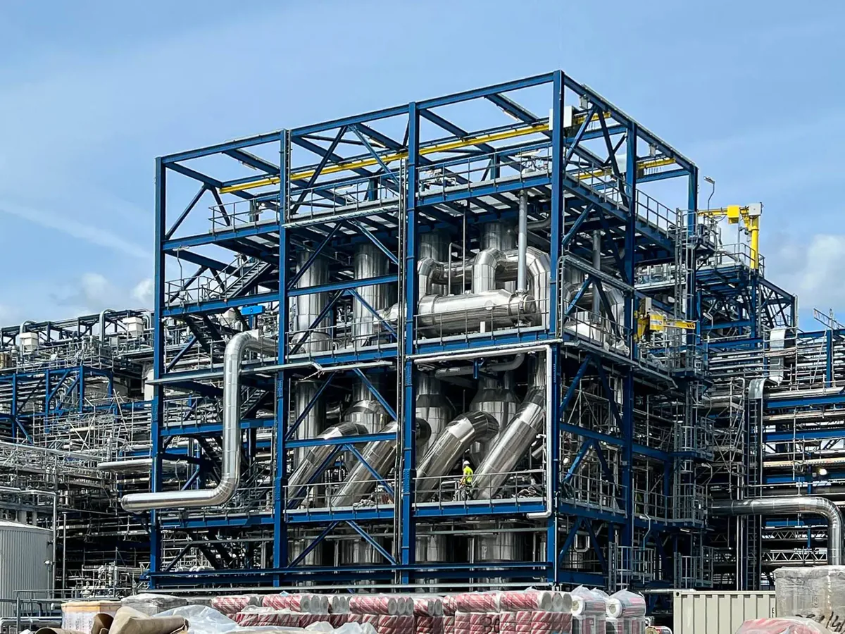 Neue Industrieanlage im Chemiepark Leuna